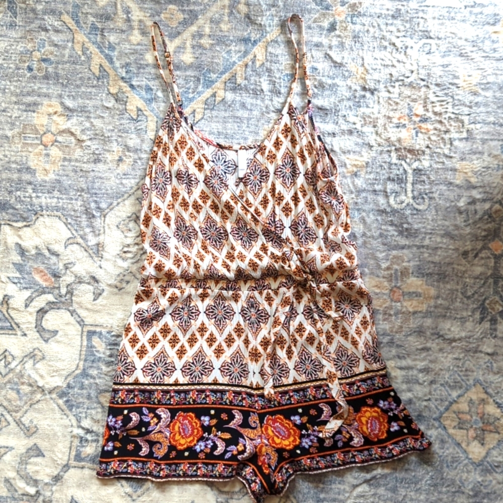 Exhilaration Floral Romper